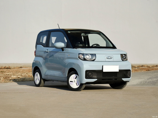 Chery QQ Ice Cream EV Mini Electric Car 3 deuren 4 zitplaatsen Topsnelheid 100 KM/h voor volwassenen