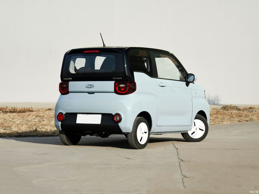 Chery QQ Ice Cream EV Mini Electric Car 3 deuren 4 zitplaatsen Topsnelheid 100 KM/h voor volwassenen