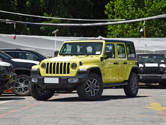 2022 Jeep Wrangler 4-Deur 2.0T 4XE Sahara Plug-in Hybrid Fluorescerend Geel Limited Edition