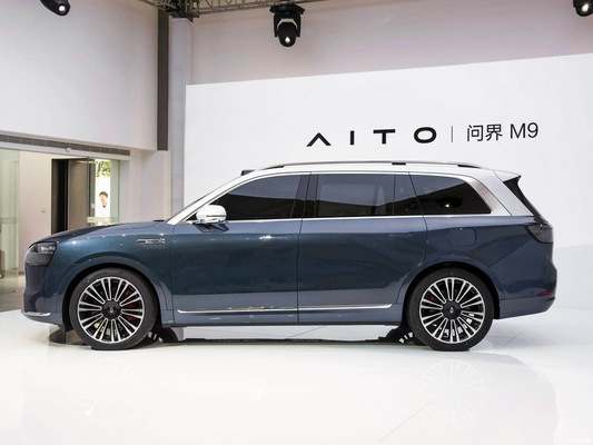 Rij aan de linkerkant AITO M9 2023 Model 630km Pure Electric Range 5-deurs 6-zits SUV